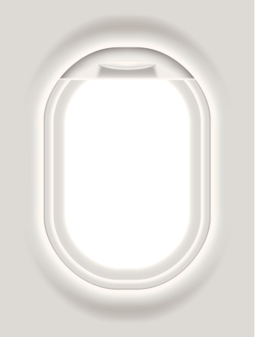 Layered vector illustration of Aircraft's Porthole(ESP10).