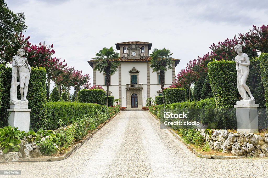 Old villa near Fucecchio (Tuscany) Old villa near Fucecchio (Florence, Tuscany, Italy) with garden Villa Stock Photo