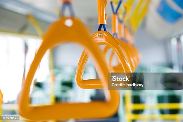 Bus Handle Stock Photo - Download Image Now - Bus, City Life, Green Color