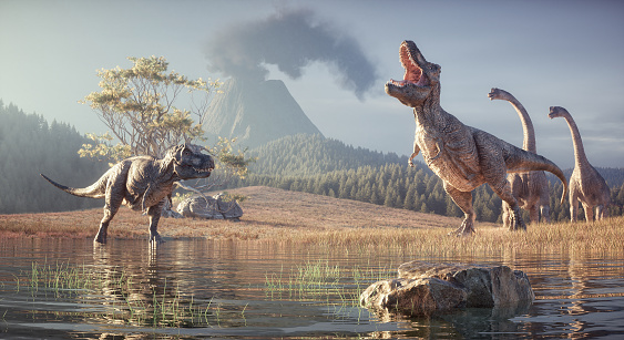 3d render dinosaur. This is a 3d render illustration.