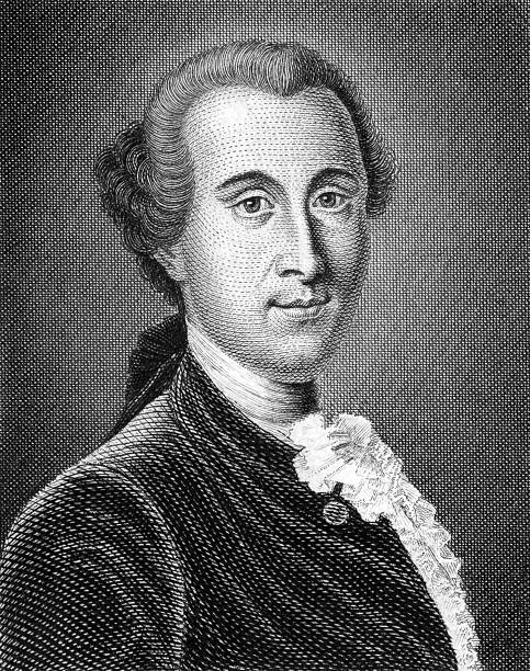 Johann Georg Ritter von Zimmermann Johann Georg Ritter von Zimmermann (1728-1795) on engraving from 1859. Swiss philosophical writer, naturalist and physician. Engraved by unknown artist and published in Meyers Konversations-Lexikon, Germany,1859. ritter stock illustrations