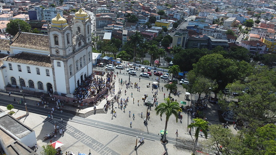 salvador, bahia, brazil - january 15, 2023: view of Senhor do Bonfim church in Salvador city.