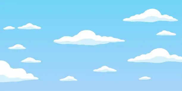 Vector illustration of The Simpsons Sky Animated Background