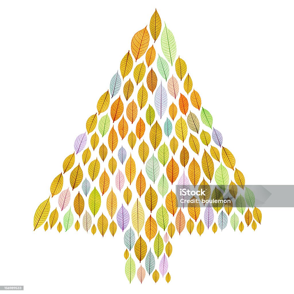 Weihnachtsbaum mit Transparentes Blattmotiv - Lizenzfrei Ausgedörrt Stock-Foto