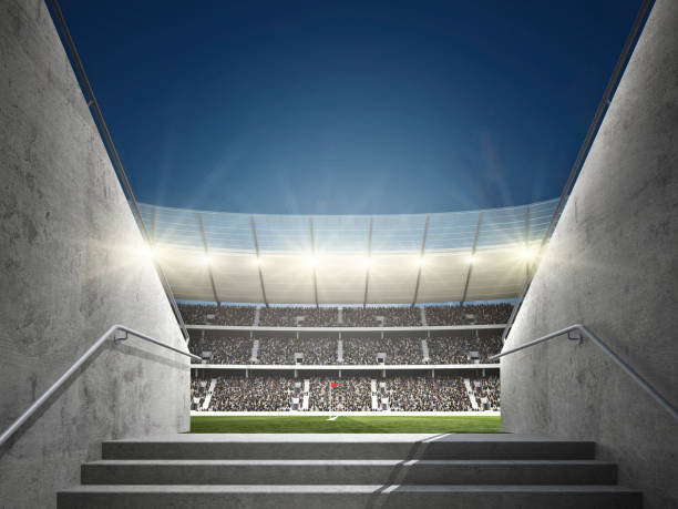 istock Stairs to a soccer stadium 1569912349