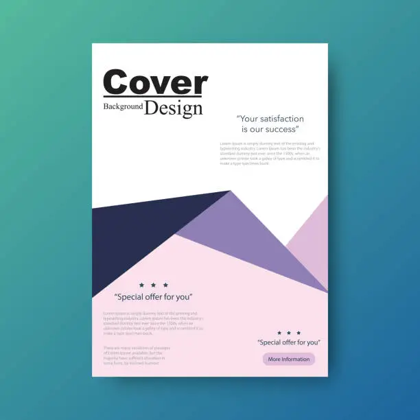 Vector illustration of Creative Business Cover Geometric Design Flyer Template