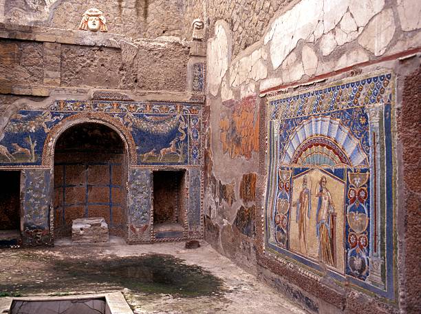 istock Roman villa ruin, Herculaneum, Italy. 156993577