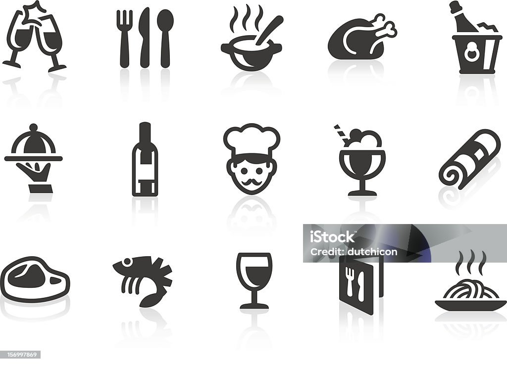 Restaurant icons Restaurant related vector icons for your design or application.  Icon Symbol stock vector