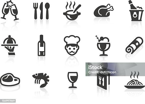 Restaurant Icons Stock Illustration - Download Image Now - Icon Symbol, Steak, Food