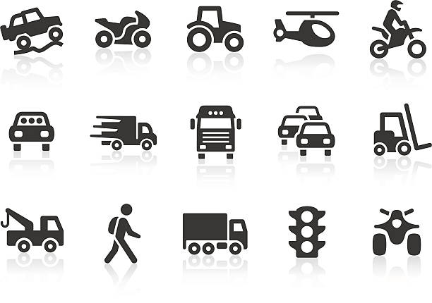illustrations, cliparts, dessins animés et icônes de icônes de transport - off road vehicle quadbike quad racing motocross