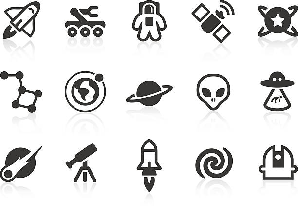 miejsca ikony - space transportation system stock illustrations