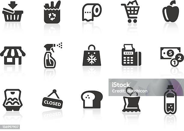Supermarket Icons Stock Illustration - Download Image Now - Icon Symbol, Supermarket, Groceries