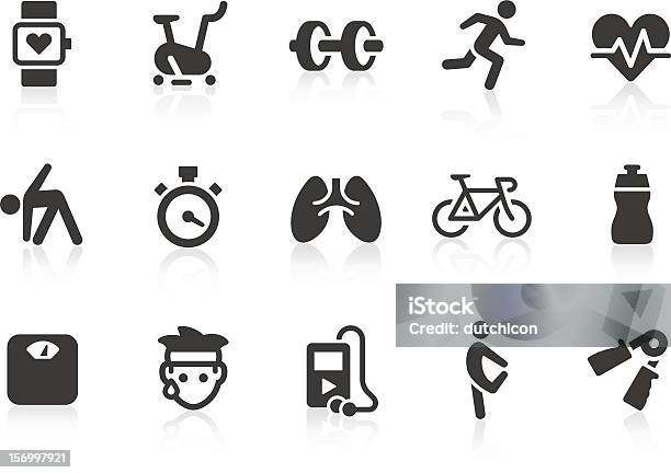 Vector Illustration Of Exercise Icons Stock Illustration - Download Image Now - Icon Symbol, Exercising, Healthy Lifestyle