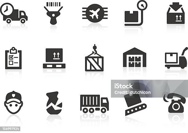 Logistics Icons Stock Illustration - Download Image Now - Icon Symbol, Warehouse, Storage Room