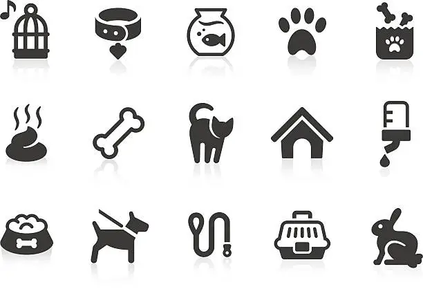 Vector illustration of Pet icons