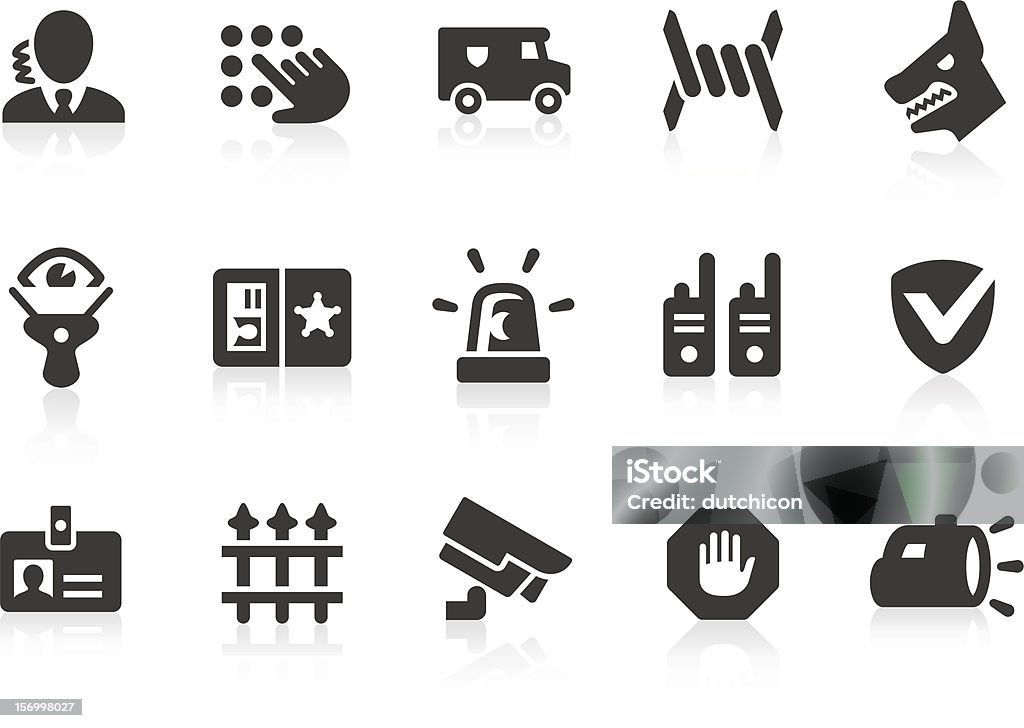 Ícones de segurança - Royalty-free Símbolo de ícone arte vetorial
