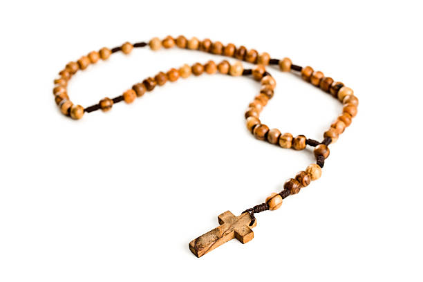 istock Wooden rosary beads 156998690