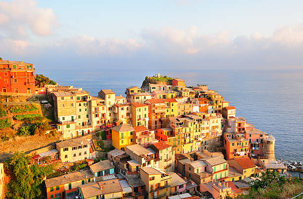 istock Picturesque sunset in colorful Manarola 156999022