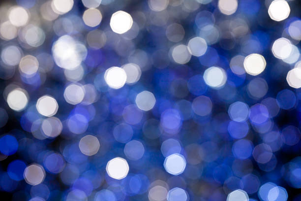 Blue Bokeh Light stock photo