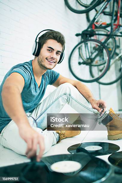 Playing Music At Home Stock Photo - Download Image Now - 20-24 Years, 20-29 Years, 25-29 Years
