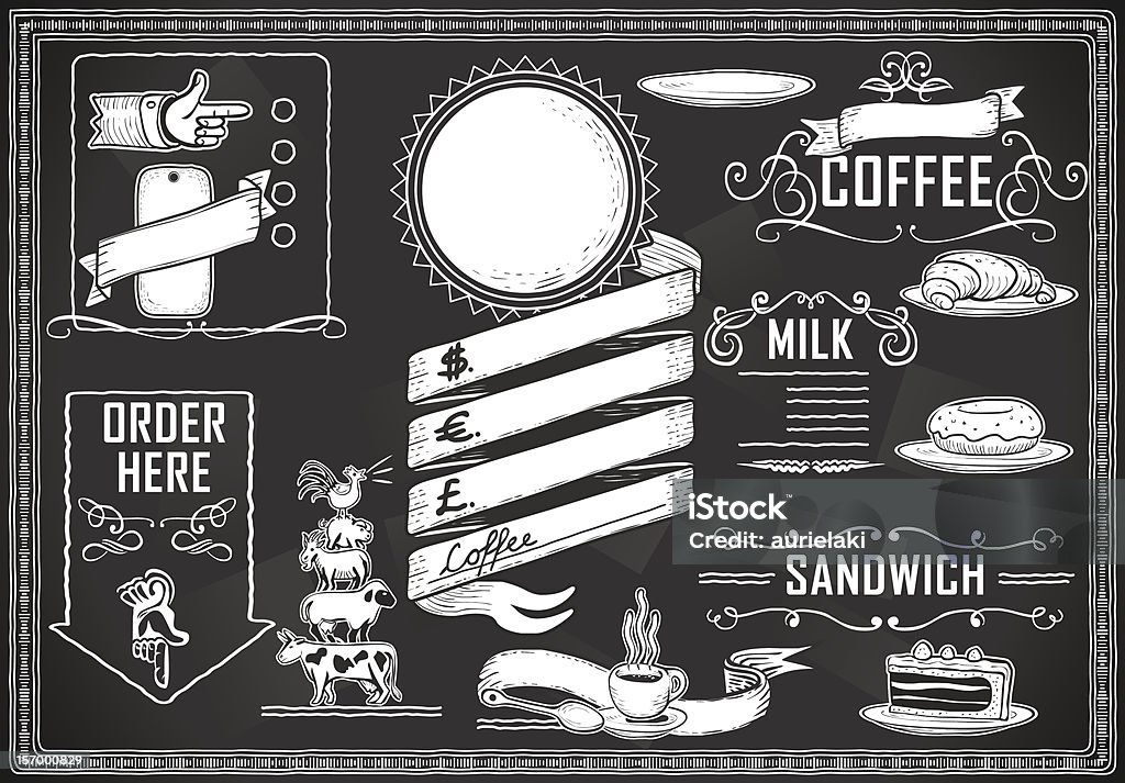 Vintage Graphic Element For Bar Menu Stock Illustration - Download ...