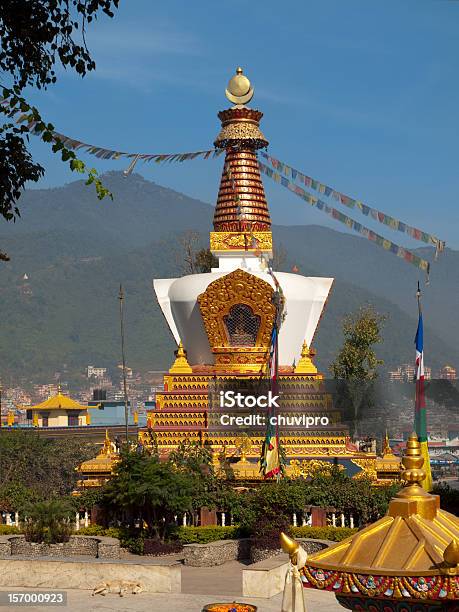 Swayambhunath Temple W Kathmandu - zdjęcia stockowe i więcej obrazów Architektura - Architektura, Azja, Azja Wschodnia