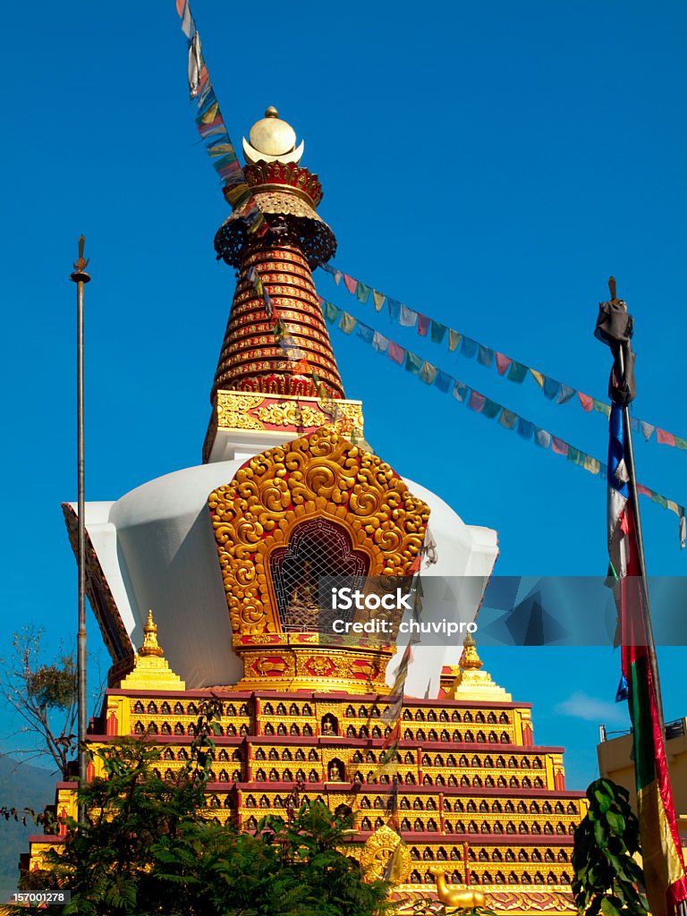 Swayambhunath Temple w Kathmandu. - Zbiór zdjęć royalty-free (Architektura)