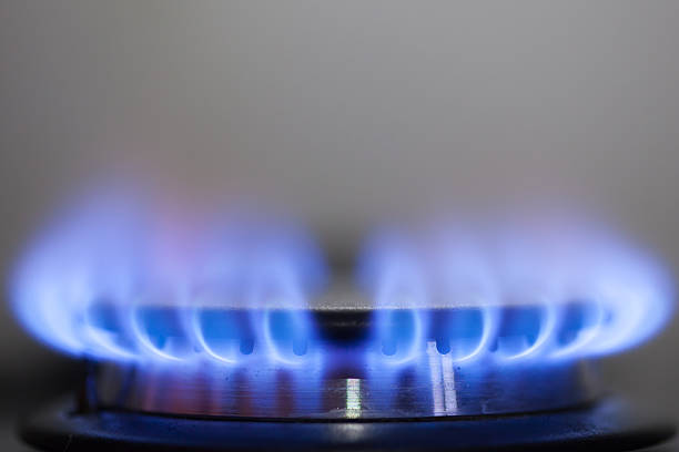 istock blue flame of gas 157001426