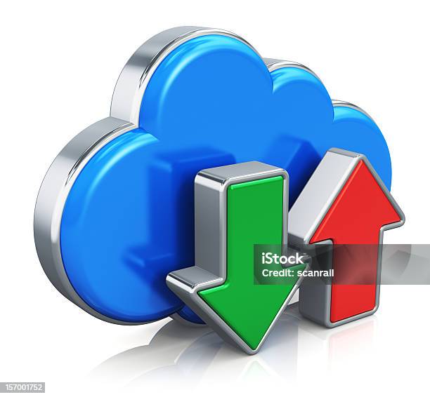 Cloud Computingkonzept Stockfoto und mehr Bilder von Blau - Blau, Cloud Computing, Dienstleistung