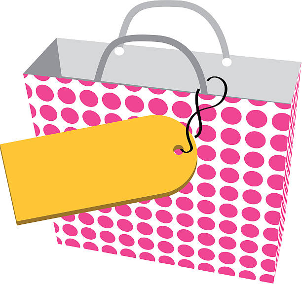 Shopping bag vector art illustration