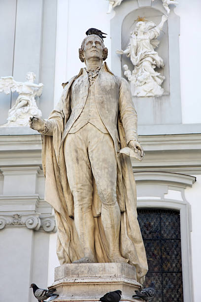 statue of musician Franz Joseph Haydn in Vienna, Austria stock photo