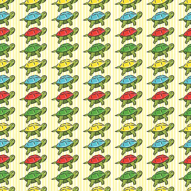 Vector illustration of Jewel Turtle Pattern