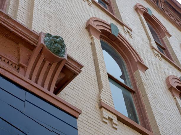 istock Functional and decorative cornice architecture designs in downtown Greenville Ohio 1570045113
