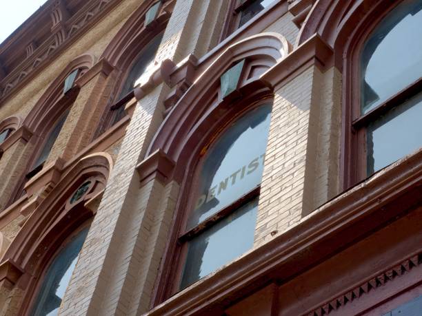 istock Functional and decorative cornice architecture designs in downtown Greenville Ohio 1570045648