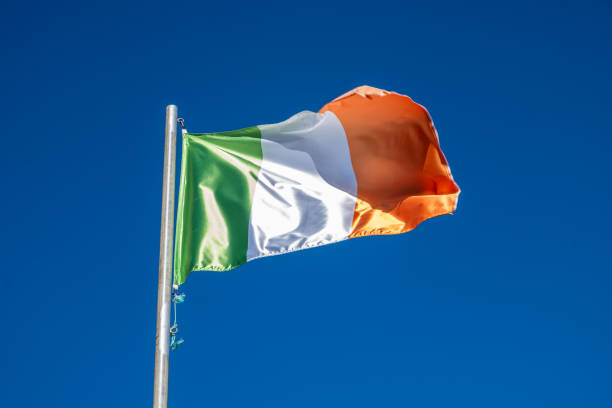 istock a flag of Ireland fluttering in the wind 1570061640