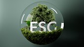 ESG concept of environmental, social and governance, idea for sustainable organizational development. ​account the environment, society and corporate governance