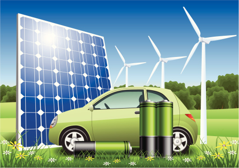 Green Energy Vehicle. 