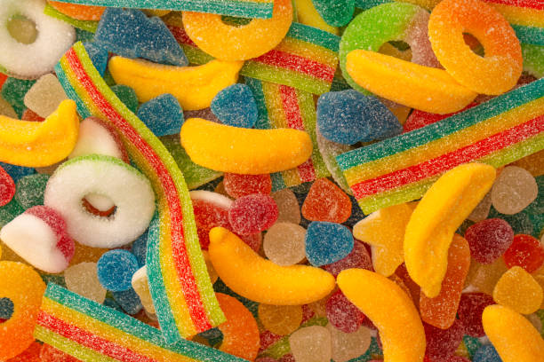 istock Assorted gummy candies.  Jelly  sweets. 1570073324