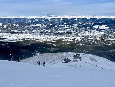 Picture of Colorado mountain range taken from the top of peak 7