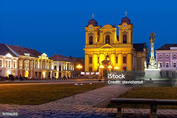 Unirii Square In Timisoara Stock Photo - Download Image Now - Romania, Timisoara, Architectural Dome