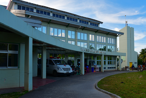 Fakaifou, Fongafale island, Funafuti Atoll, Tuvalu: Princess Margaret Hospital (PMH), Tuvalu's main hospital - Funafuti Atoll is the capital of Tuvalu.