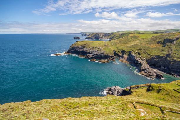 istock Celtic Sea and Cornish coastline at Tintagel, Cornwall, UK 1570269807