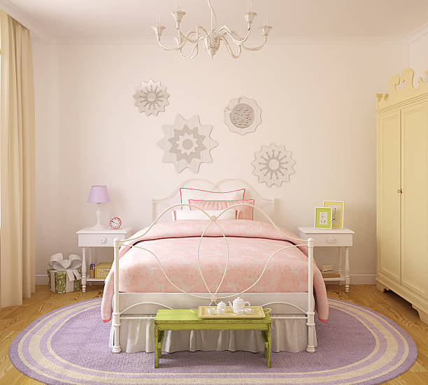 istock Room decorated with cute colors and motifs 157030100