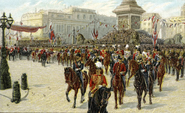 istock QUEEN VICTORIA PROCESSION AT TRAFALGAR SQUARE IN 1897 (XXXL with lots of details ) 1570321520