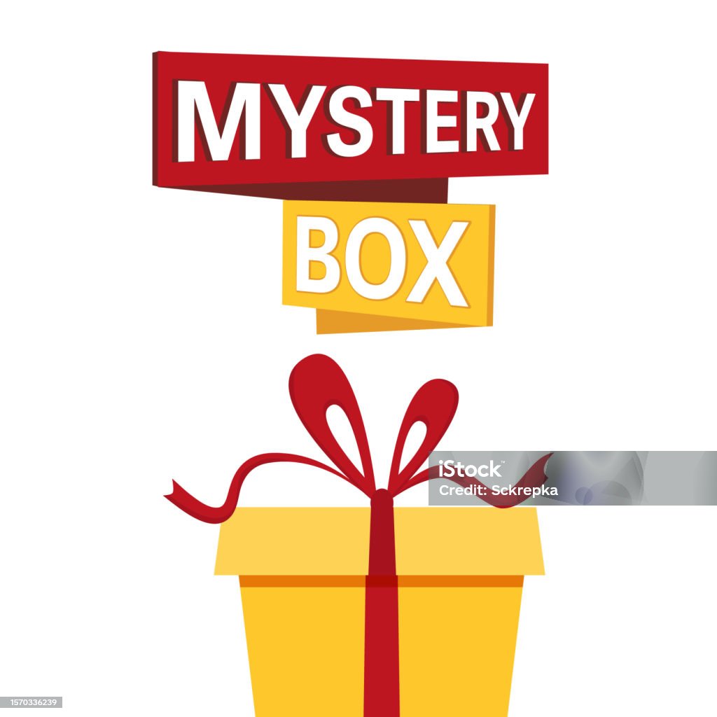 Secret Question Box Design Mystery Secret Boxes Cardboard Open Box With Question Mark Holiday ...