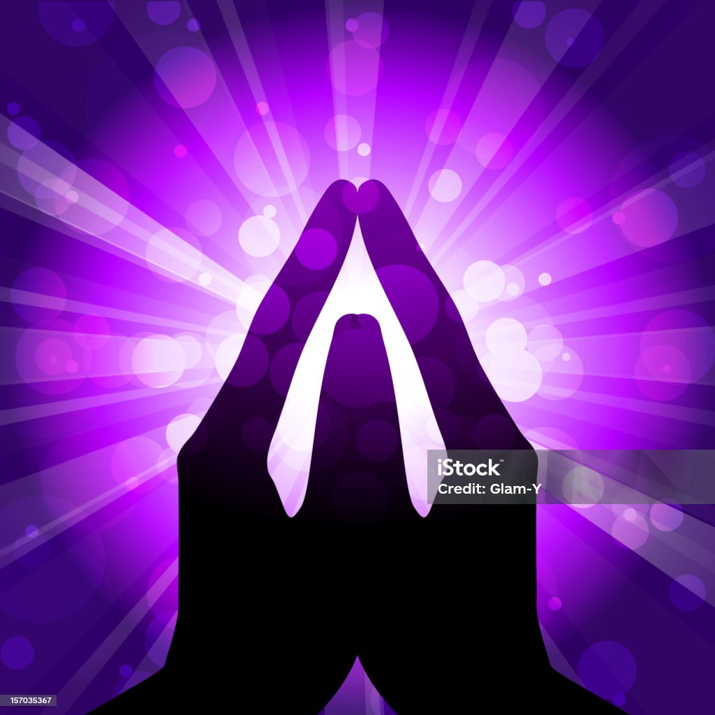 Prayer Vector illustration of prayer (Eps 10 +transparency effects used) Spirituality stock vector