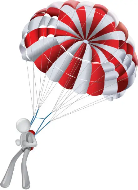 Vector illustration of Parachute