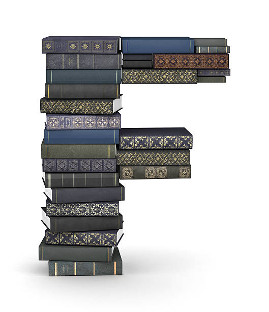 istock Letter F, stack of books 157037802