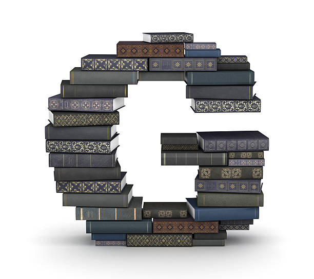 istock Letter G, stack of books 157037803