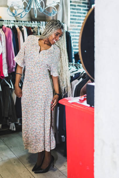 110+ Consumerism: 'Sale' Clothing Rack In Ladies' Boutique Stock